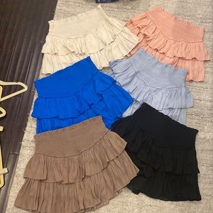 Mustard seed mini skirt